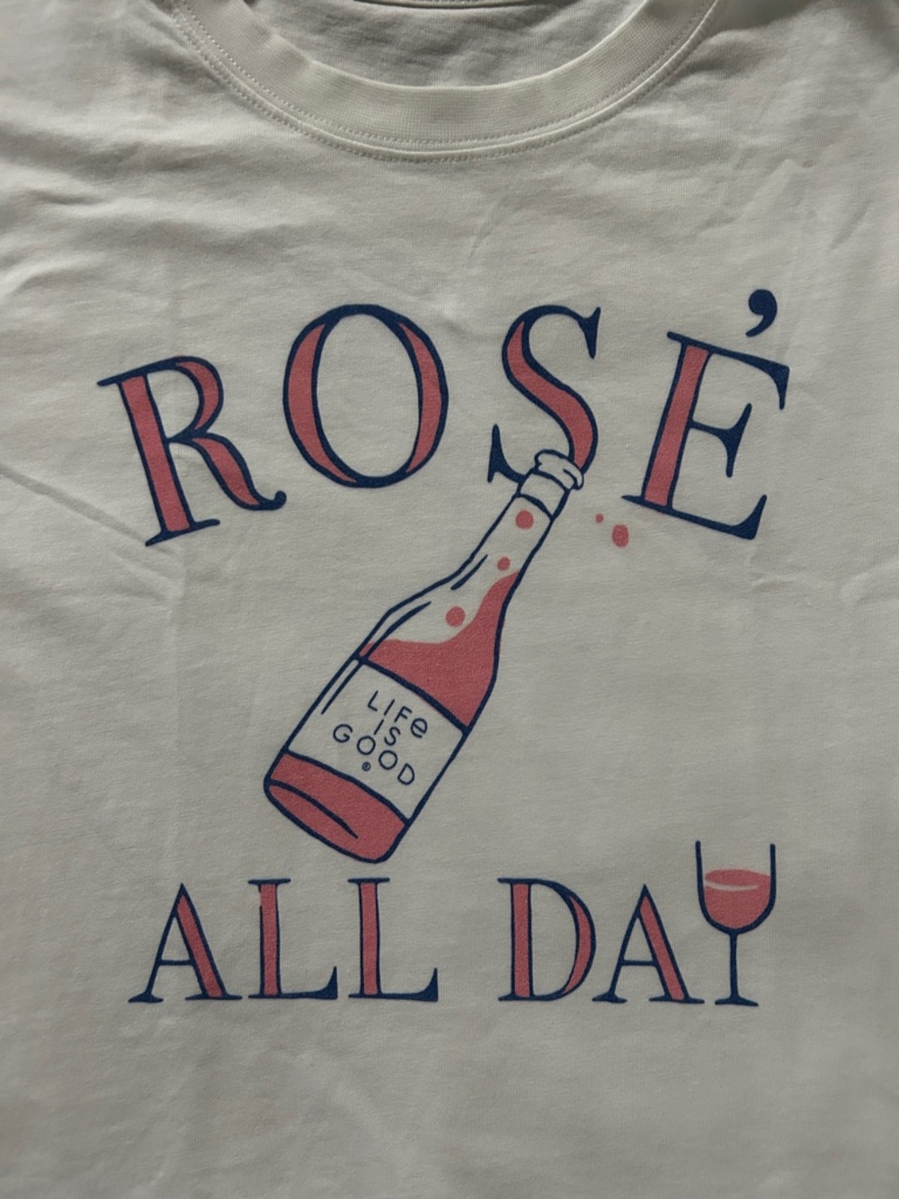 Life Is Good “Rosé All Day” Graphic Tee - SZ: XS - Picture 3 of 6